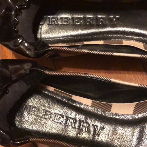 BRAND NEW BURBERRY BALLET FLATS SIZE 37 1/2 - Picture 7 of 8